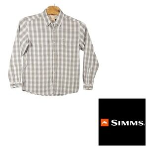 Simms Fishing Pearl Snap Western Shirt Mens Large Outdoors Gorpcore Lake Boating